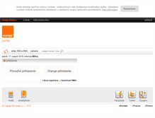 Tablet Screenshot of orangeportal.sk